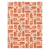 ミッドセンチュリーモダンピケ抽象芸術パターン テーブルクロス (正面)