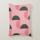 ミッドセンチュリーモダンピンクとグレー アクセントクッション (正面(垂直))