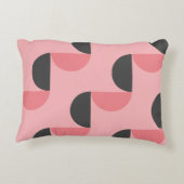 ミッドセンチュリーモダンピンクとグレー アクセントクッション (裏面)