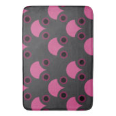 ミッドセンチュリーモダンピンクとグレー バスマット (正面縦)