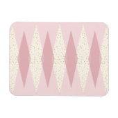 ミッドセンチュリーモダンピンクアーガイルフレキシブル磁石 マグネット (横)