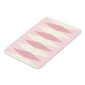 ミッドセンチュリーモダンピンクアーガイルフレキシブル磁石 マグネット (左側)