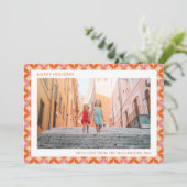 ミッドセンチュリーモダンピンクオユニークレンジフォト シーズンカード (スタンド正面)