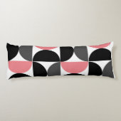 ミッドセンチュリーモダンピンクブラックとホワイトTh ボディピロー (裏面)