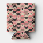 ミッドセンチュリーモダンピンク模様 缶クーラー (正面)