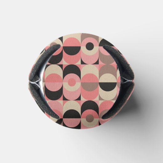 ミッドセンチュリーモダンピンク模様 缶クーラー (ボトム)
