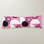 ミッドセンチュリーモダンピンク、黒と灰色 ボディピロー (裏面)