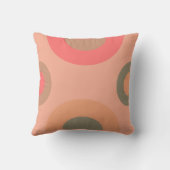 ミッドセンチュリーモダンピーチとオリーブ クッション (裏面)