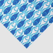 ミッドセンチュリーモダンフィッシュ、コバルトブルーティッシュペーパー 薄葉紙 (詳細)