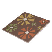 ミッドセンチュリーモダンフラワーアーストーン タイル (側面)