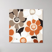 ミッドセンチュリーモダンフローラキャンバス印刷 キャンバスプリント (正面)