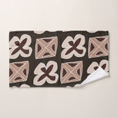 ミッドセンチュリーモダンフローラ幾何学 バスタオルセット (ハンドタオル)