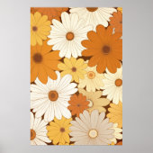 ミッドセンチュリーモダンフローラ ポスター (正面)