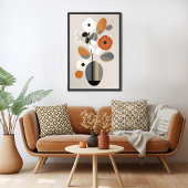 ミッドセンチュリーモダンフローラ ポスター