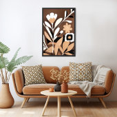 ミッドセンチュリーモダンフローラ ポスター