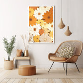 ミッドセンチュリーモダンフローラ ポスター