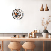 ミッドセンチュリーモダンフローラ 壁時計