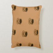 ミッドセンチュリーモダンブラウンコージーコーヒーカップ アクセントクッション (裏面(縦))