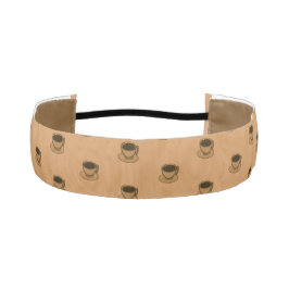 ミッドセンチュリーモダンブラウンコージーコーヒーカップ アスレチックヘッドバンド