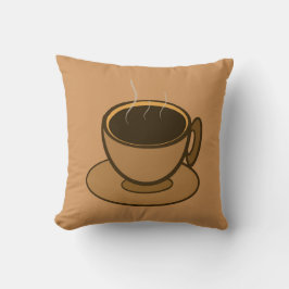 ミッドセンチュリーモダンブラウンコージーコーヒーカップ クッション