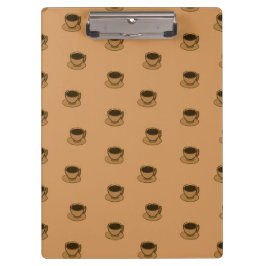 ミッドセンチュリーモダンブラウンコージーコーヒーカップ クリップボード