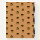 ミッドセンチュリーモダンブラウンコージーコーヒーカップ ノートブック (裏面)