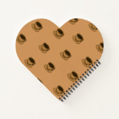 ミッドセンチュリーモダンブラウンコージーコーヒーカップ ノートブック (裏面)