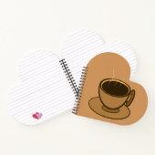 ミッドセンチュリーモダンブラウンコージーコーヒーカップ ノートブック (内部)