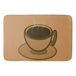 ミッドセンチュリーモダンブラウンコージーコーヒーカップ バスマット