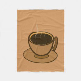ミッドセンチュリーモダンブラウンコージーコーヒーカップ フリースブランケット
