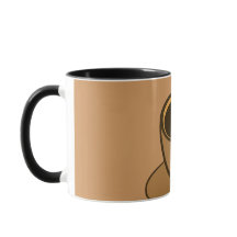 ミッドセンチュリーモダンブラウンコージーコーヒーカップ