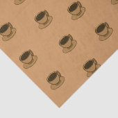 ミッドセンチュリーモダンブラウンコージーコーヒーカップ 薄葉紙 (詳細)