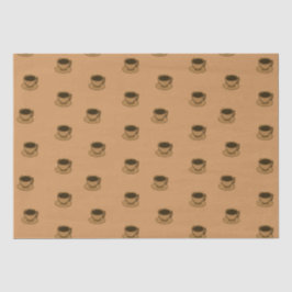 ミッドセンチュリーモダンブラウンコージーコーヒーカップ 薄葉紙