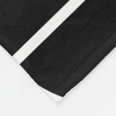 ミッドセンチュリーモダンブラックサークル抽象芸術 フリースブランケット (角)