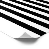 ミッドセンチュリーモダンブラック&ホワイト抽象芸術アート ポスター (角)