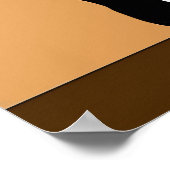 ミッドセンチュリーモダンブラック&ホワイト猫 ポスター (角)