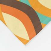 ミッドセンチュリーモダンブランケット、ダイヤモンドパターン フリースブランケット (角)