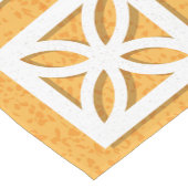 ミッドセンチュリーモダンブリーズブロックイエローランナー ショートテーブルランナー (コーナー)