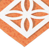 ミッドセンチュリーモダンブリーズブロックオレンジランナー ショートテーブルランナー (コーナー)