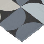 ミッドセンチュリーモダンブルーグリーンとグレー テーブルクロス (アングル)