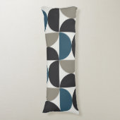 ミッドセンチュリーモダンブルーグレイ砲金 ボディピロー (正面縦)