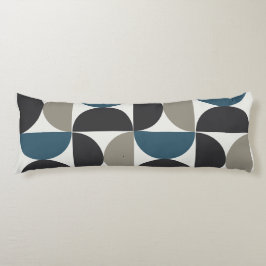 ミッドセンチュリーモダンブルーグレイ砲金 ボディピロー