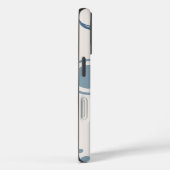 「ミッドセンチュリーモダンブルーサークル」iPhone 16 タフケース Case-Mate iPhoneケース (裏面 / 右)
