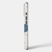 「ミッドセンチュリーモダンブルーサークル」iPhone 16 タフケース Case-Mate iPhoneケース (裏面 / 左)