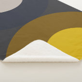 ミッドセンチュリーモダンブロンズマスタードサンダー シェルパブランケット (3/4)