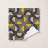 ミッドセンチュリーモダンブロンズマスタードサンダー バスタオルセット (ウォッシュタオル)