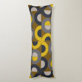 ミッドセンチュリーモダンブロンズマスタードサンダー ボディピロー (裏面 (縦))