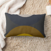 ミッドセンチュリーモダンブロンズマスタードサンダー ランバークッション (ブランケット)