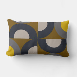 ミッドセンチュリーモダンブロンズマスタードサンダー ランバークッション