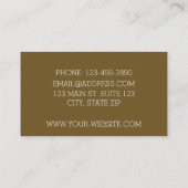 ミッドセンチュリーモダンブーメランオレンジ 名刺 (裏面)